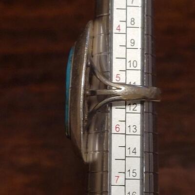 Lot 156: Navajo Roy Anderson Jr. Turquoise Ring