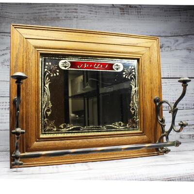Vintage Baths Mountable Wall Mirror Hat Rack