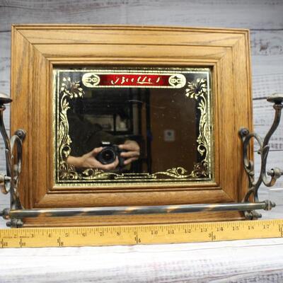 Vintage Baths Mountable Wall Mirror Hat Rack