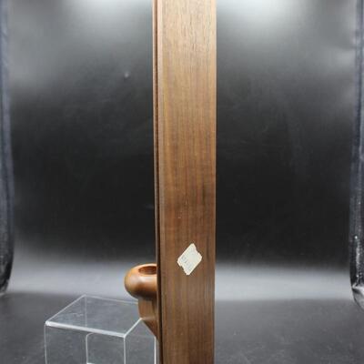 Thin Wall Mounted Wood Candlestick Holder
