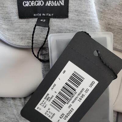 Giorgio Armani Grey Velour Lounge Pants new with tags size 42