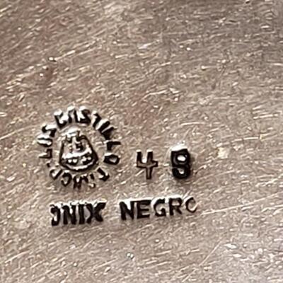 Lot 158: Stunning Vintage LOS CASTILLO TAXCO Necklace from the "ONIX NEGRO" Collection