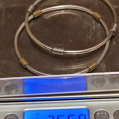 Lot 159: (2) Vintage TAXCO Sterling Bangle Bracelets