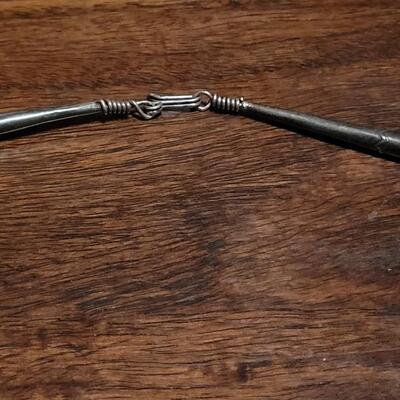 Lot 162: Vintage Navajo 10 Strand Liquid Silver Necklace