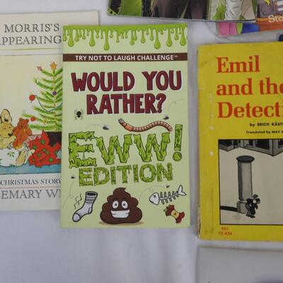 23 Children's Books: Would you Rather, Slugs in Love, Ernie Gets Lost