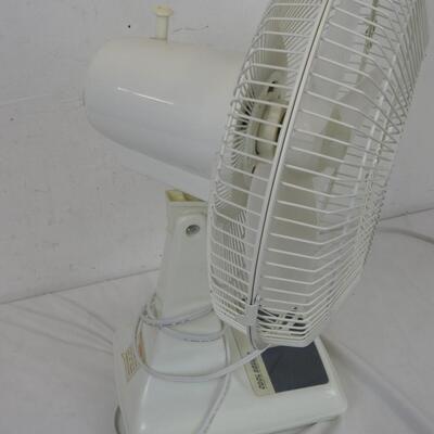 Cool Breeze Oscillating Table Fan, 12 Inches, 3 Speeds