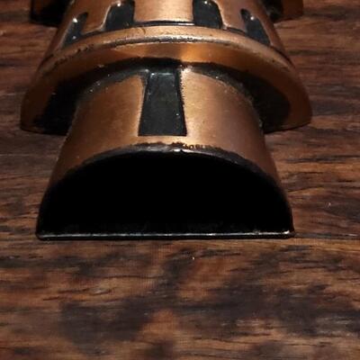 Lot 164: Vintage BELL TRADING POST Solid Copper Kachina Pendant and 30" Rope Chain