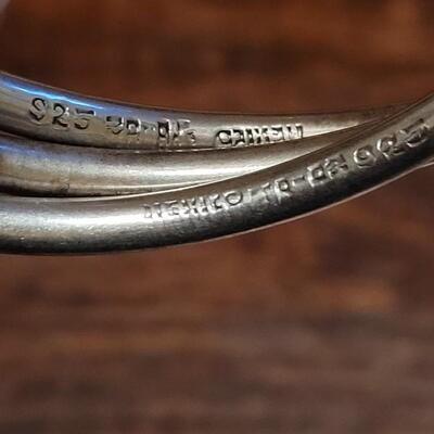 Lot 165: TAXCO (3) Intertwined Sterling Bangles