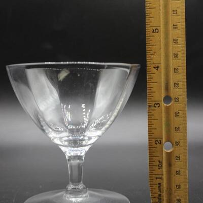 Lot of Clear Glass Short Stem Cordial Drinking Glasses