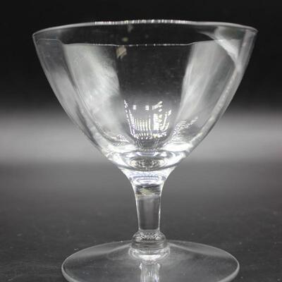 Lot of Clear Glass Short Stem Cordial Drinking Glasses