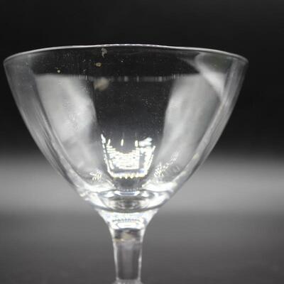 Lot of Clear Glass Short Stem Cordial Drinking Glasses