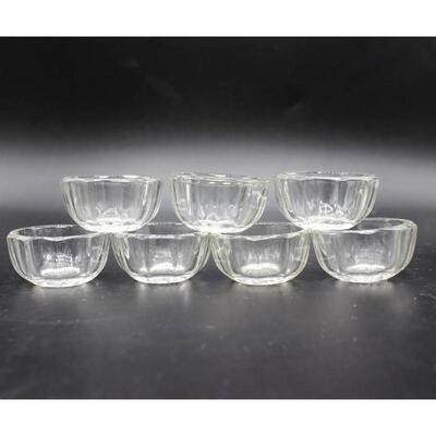 Open Cellar Container Clear Glass Tabletop Salt and Pepper Pinchers