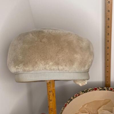 Vintage White/Ivory Mink Hat