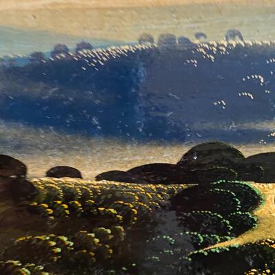 Eyvind Earle Oil on Masonite “Landscape”