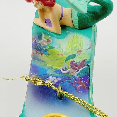 BRADFORD EXCHANGE DISNEY ONCE UPON A TIME SLIPPERS "BELLE & ARIEL" ORNAMENTS