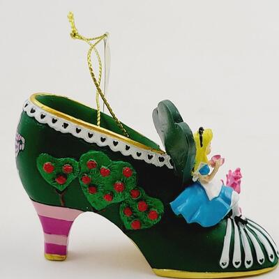 BRADFORD EXCHANGE DISNEY ONCE UPON A TIME SLIPPERS "ALICE & JASMINE" SLIPPERS