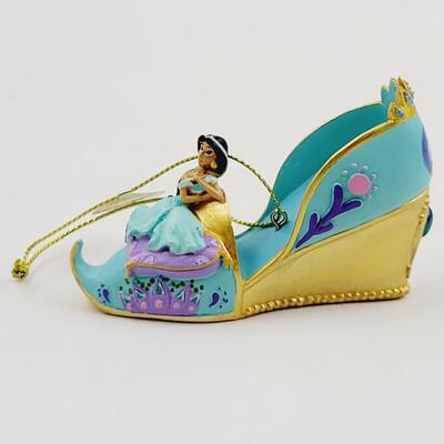BRADFORD EXCHANGE DISNEY ONCE UPON A TIME SLIPPERS "ALICE & JASMINE" SLIPPERS