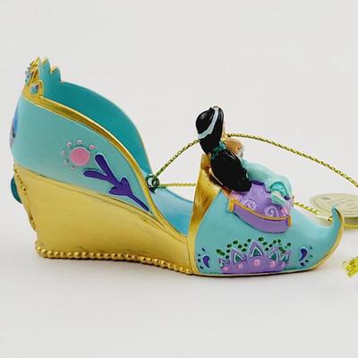 BRADFORD EXCHANGE DISNEY ONCE UPON A TIME SLIPPERS "ALICE & JASMINE" SLIPPERS