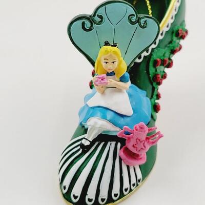 BRADFORD EXCHANGE DISNEY ONCE UPON A TIME SLIPPERS "ALICE & JASMINE" SLIPPERS