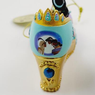 BRADFORD EXCHANGE DISNEY ONCE UPON A TIME SLIPPERS "ALICE & JASMINE" SLIPPERS