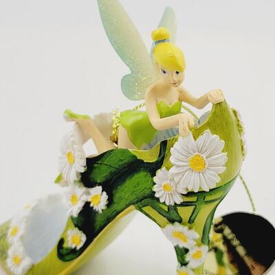 BRADFORD EXCHANGE DISNEY ONCE UPON A TIME SLIPPERS "TINKERBELL & RAPUNZEL"