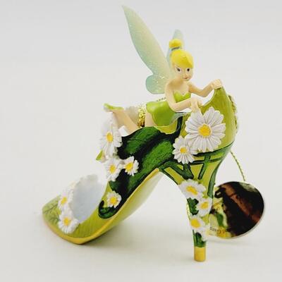 BRADFORD EXCHANGE DISNEY ONCE UPON A TIME SLIPPERS "TINKERBELL & RAPUNZEL"
