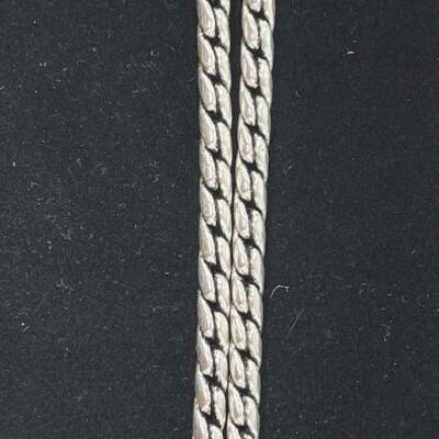 SILVER AND GOLD TONED BRAIDED BRACELET W/ MAGNETIC CLASP