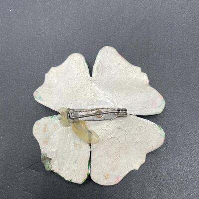 Lot of Green Jewelry Necklace Earrings Pin