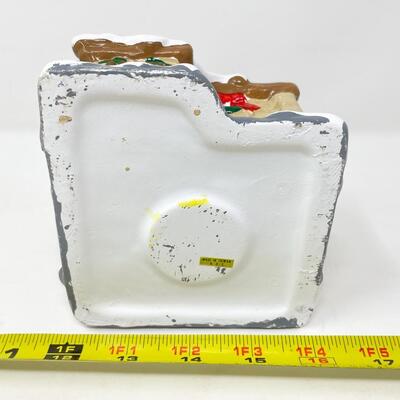 LOG CABIN CANDLE HOLDER - HOUSE OF LLOYD â€œCHRISTMAS AROUND THE WORLDâ€