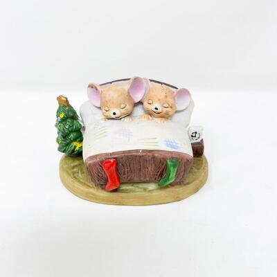 MICE IN BED HOLIDAY FIGURINE