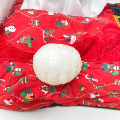 AVON SANTA TISSUE BOX FABRIC COVER
