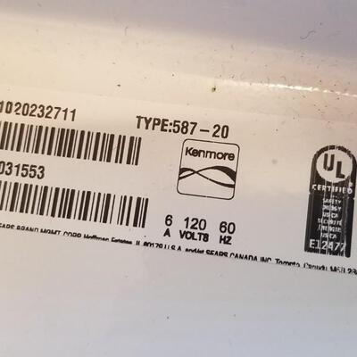 Lot #139  Kenmore Top Load High Efficiency Washer - like new