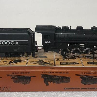 Lot 12: Tyco Chattanooga 638 HO Locomotive W/ Tender Original Box Vintage