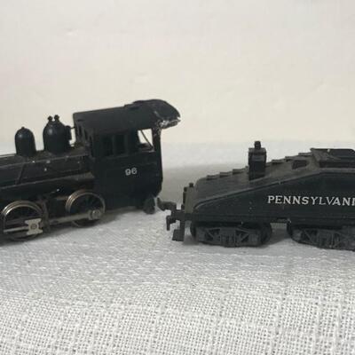 Lot 14: Locomotive & Coal Wagon Pennsylvania #96 Made In Yugoslavia N Scale