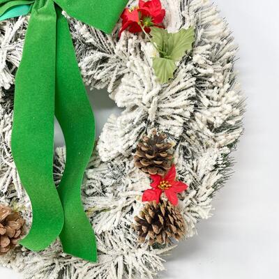 FROSTED HOLIDAY WREATH