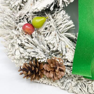FROSTED HOLIDAY WREATH