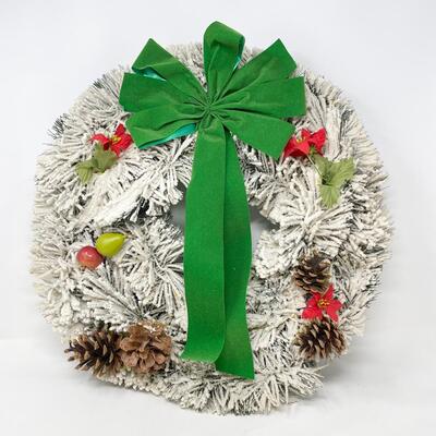 FROSTED HOLIDAY WREATH
