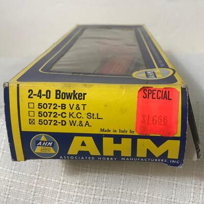 Lot 15: Vintage Rivarossi HO Western & Atlantic Locomotive 2-4-0 Bowker W/ Box