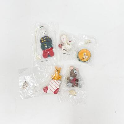 VINTAGE MINI WOODEN ORNAMENT BUNDLE #1