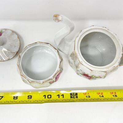 VINTAGE ENESCO STACKING CREAMER & SUGAR SET