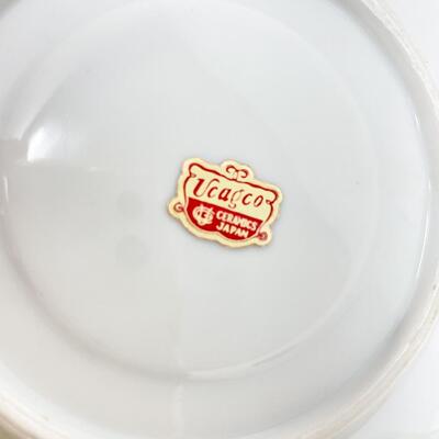 VINTAGE UCAGCO YELLOW ROSE LUSTERWARE TEACUP & SAUCER