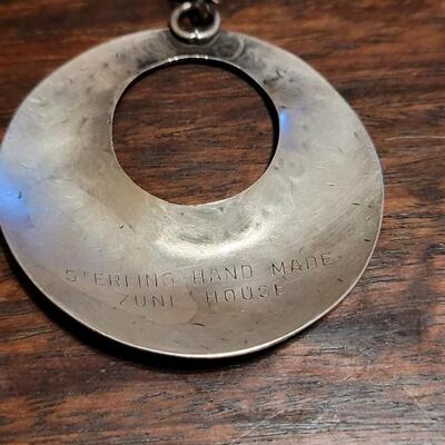 Lot 170: Old ZUNI House Sterling Screwback Earrings