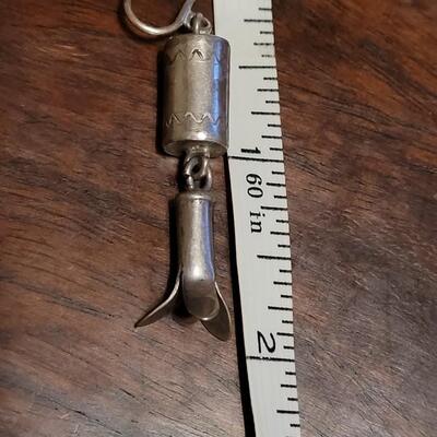 Lot 171: Old Pawn NAVAJO Sterling Squash Blossom Screwback Earrings