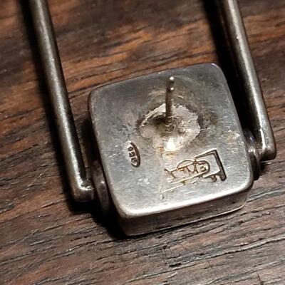 Lot 175: Vintage Sterling Spinner Earrings by ADRIAN OLABUENAGA