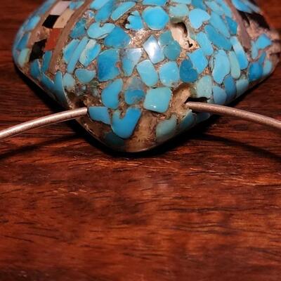 Lot 178: Vintage Santo Domingo Shell Inlaid Necklace