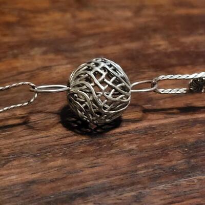 Lot 179: Very Nice! Vintage Mexican Sterling Handmade Wedding Necklaces