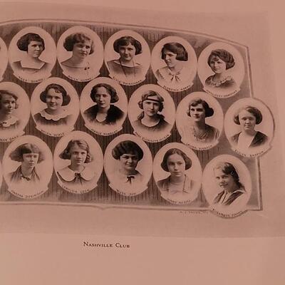 Antique 1922 Milestones Nashville, Tennessee All Girls School Yearbook