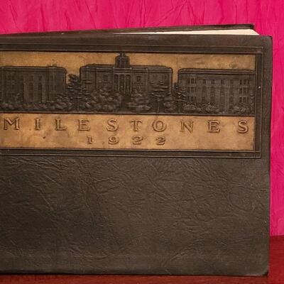 Antique 1922 Milestones Nashville, Tennessee All Girls School Yearbook