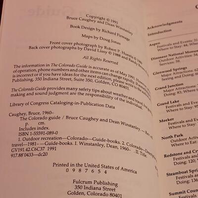 Lot 182: 1st ed. 1st Printing of "History of Clear Creek County" and The Revised Colorado Guide