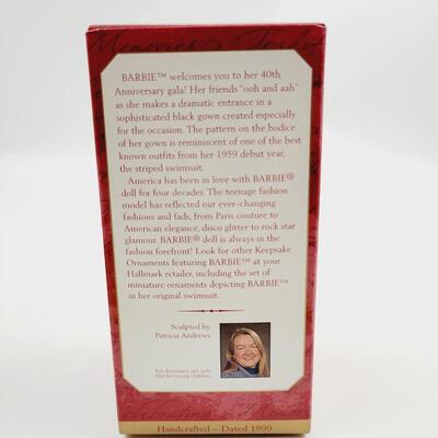 HALLMARK KEEPSAKE 40TH ANNIVERSARY BARBIE ORNAMENT